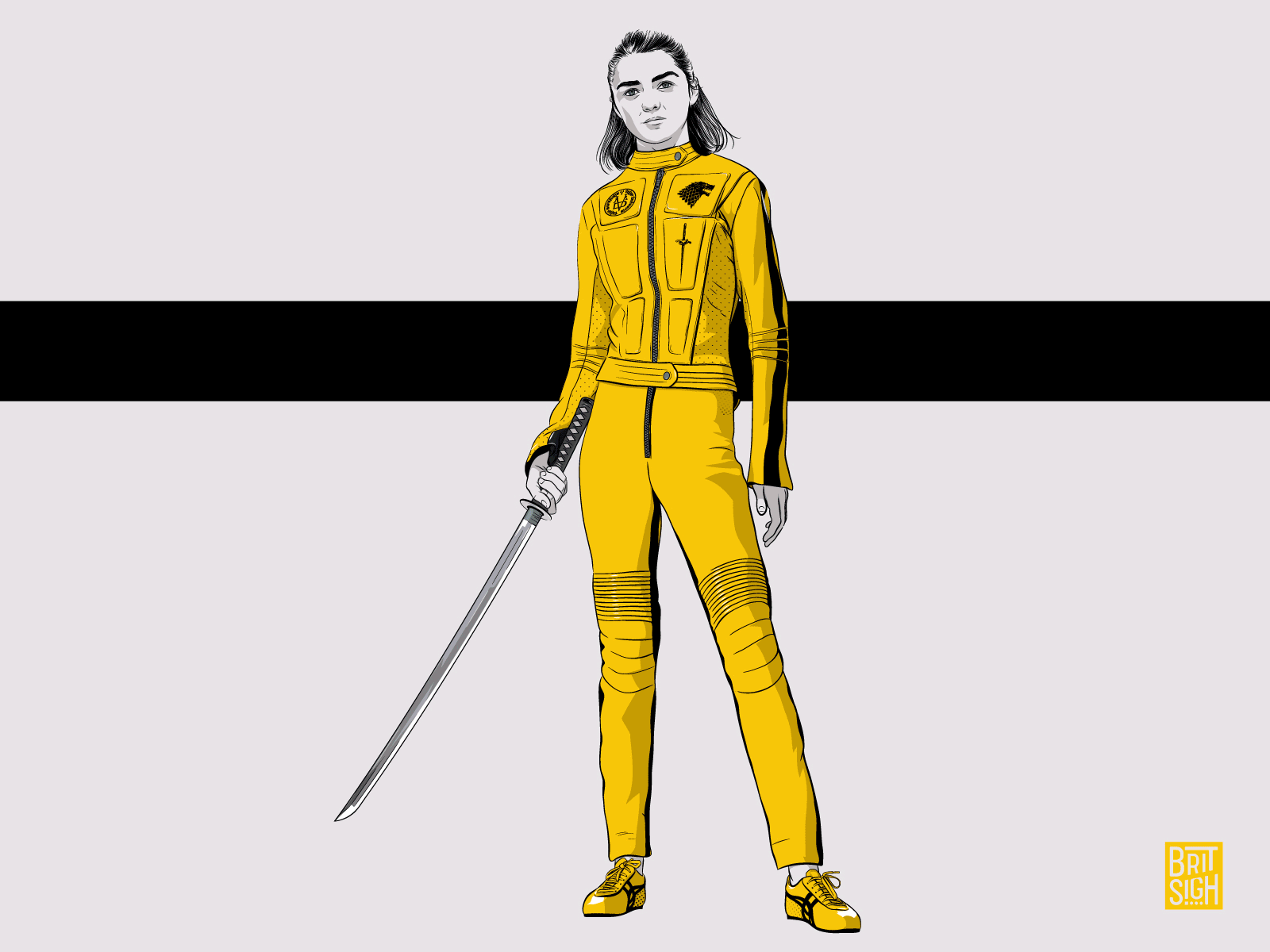 Arya Stark adobe draw animation arya stark digital art fan art game of thrones graphic design illustration mashups vector