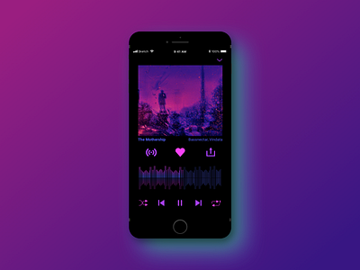 Daily UI 009 daily 100 challenge daily ui daily ui 009 daily ui challenge dailyui dailyui 009 dailyuichallenge design music player music player app music player ui typography ui ui design