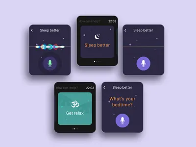 Get Relax - Wearable app concept art direction concept design digital dribbble inspiration ui ux watch wearable