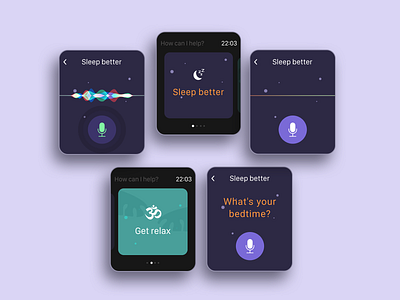 Get Relax - Wearable app concept art direction concept design digital dribbble inspiration ui ux watch wearable