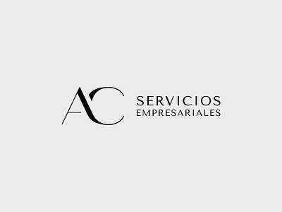 AC Servicios Empresariales agency brand branding design identity logo logo design logotype mark minimal monogram monogram logo typography