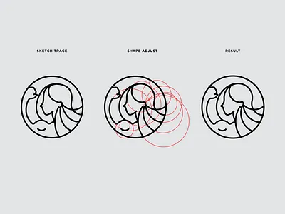 Logo Shape Adjust 2d brand identity branding circle graph circle logo design icon illustration illustrator logo logo design logotype vector