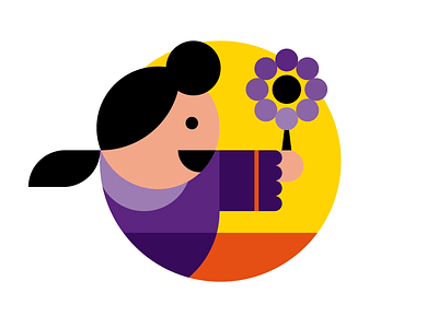 Girl icon child ecuador girl happy icon iconography illustration social