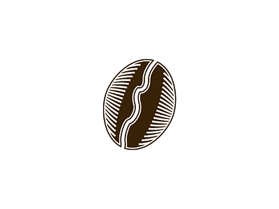 Coffee Bean bean branding cafe coffee creative drink flat food fresh icon illustration logo logo awesome logo design minimal nature sign simple store symbol