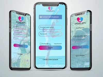 Login page apps creative design darling dating illustration login loginpage vector