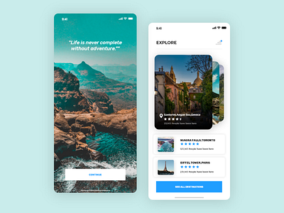 Travel application android app appdesign ios mobile app travel ui userexperience userinterface ux uxprocess wander