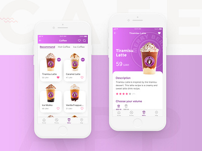 Merry Berry App app cafe coffee mobile app mobile ui ui ui design ux ux ui