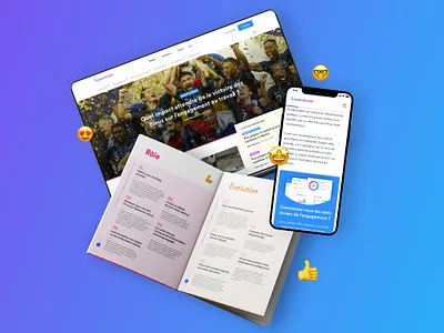 Supermood – Soon ! ✨ article blog book branding brochure folder gradient leader print responsive rh ui ux work