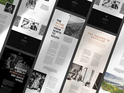 Wine Magazine drink food homepage landing page sketch web design web site website wine