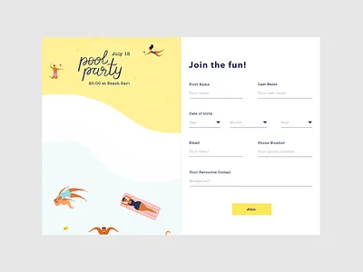 Sign Up Page Daily UI dailyui design ui