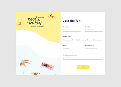 Sign Up Page Daily UI dailyui design ui