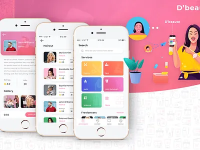 Salon App Development - D'beaute app developer app developers app development company application design beauty salon beauty salon app mobile app design mobile app developer mobile app development company mobile application mobile application design mobile application development salon salon app salon app development salon mobile app