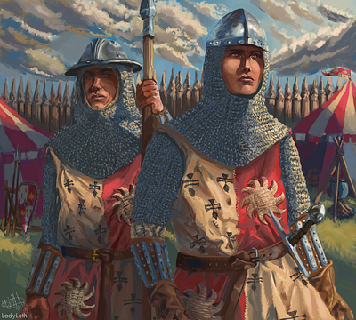 Sergeants-At-Arms artwork dnd dungeons and dragons dungeonsanddragons fantasy fantasy art illustration illustration art medieval portrait