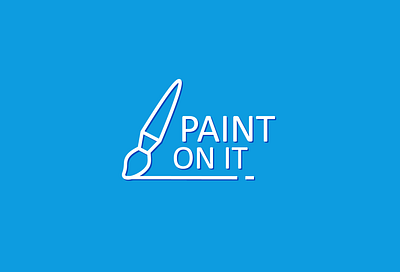 paint on it animation app branding design flat icon illustration logo minimal typography ui vector