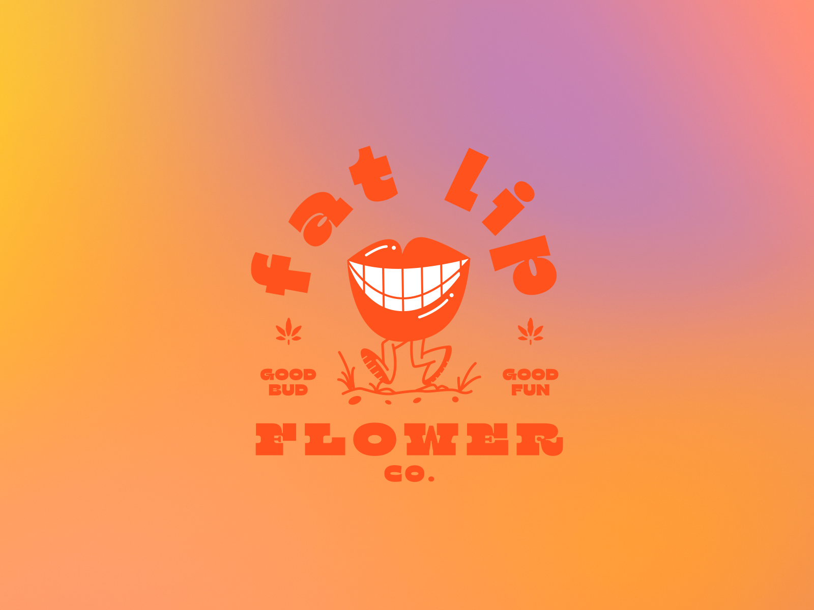 Fatlip Flower Company buds colorado dye fat flower good lip lips marijuana mmj retail smile teeth tie tiedye trippy