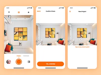 Paint AI App UI/UX Design - Capture Mode ai ai app app ar ar app artificial artificial intelligence camera camera app dailyui design flat minimal ui uiux ux ux design
