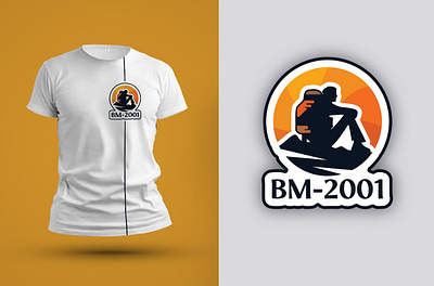 BM-2001 band logo behance branding dribbble flat illustration kampon khan logo logo design t shirt design vector