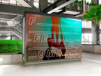 DASH / advertising advertising branding dash design identity logo logodesign outdoor advertising scooter sharing platform визуальная идентификация разработка логотипа