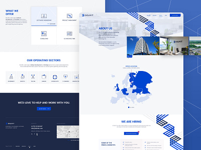 Dolm IT - Software Development Agency agancy agency website coding company company website dolmit icons illustration map office software ui ux web web design webdesign webpage website website design