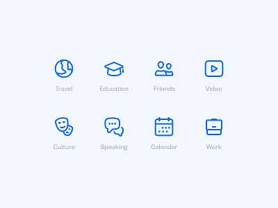 Education icons busuu design glyph icon icon set icons languages