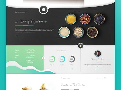 Creative Kitchen Landing Page branding creative design design header illustration ui uidesign ux web design
