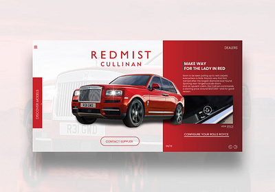 Rolls Royce UI app design figma ui ux web website