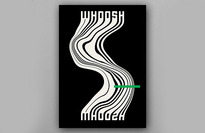 Whoosh Poster art direction design art illustration illustrator liquify minimal minimalist photoshop