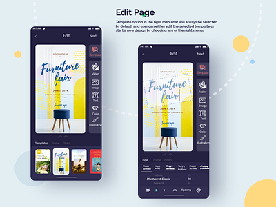 Photo Editing Page app app design app ui app ui design design editor mobile app design photoeditor template builder ui ui ux ui design uidesign uiux user experience user interface user interface design userinterface ux design uxdesign