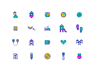 Kindergarten icons adobe art artwork branding creative creativeherd design designs dogz icon design icon set icons icons pack iconset illustration illustrator kindergarten