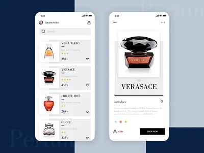 Perfume concept draft 电商类 香水
