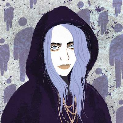 Billie billie eilish digital art digital illustration drawing illustration photoshop portrait