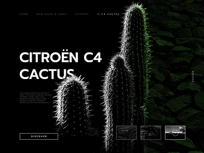 CACTUS Concept brand cactus car citroen concept design product design ui ui design website