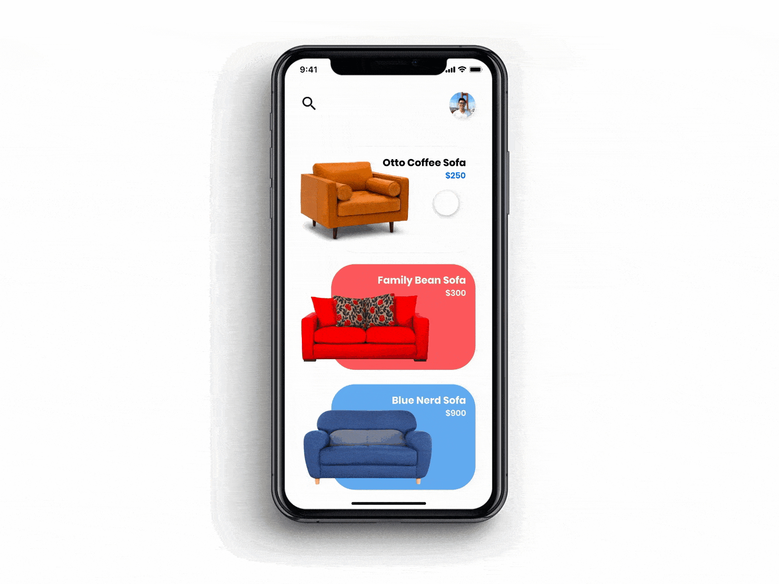 Furniture Booking App adobexd animation app booking buy dailyui design designer furniture furniture design productdesign prototype ui ux