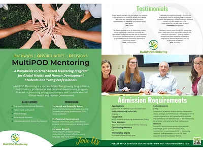 MultiPOD Mentoring Flyer flyer graphic design illustrator photoshop