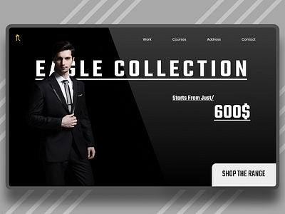 Dark suit collection fashion site concept. site site design ui ui ux ui design uidesign uiux uiux design uiux designer uiuxdesign uiuxdesigner ux ux ui ux design uxdesign uxui web web design webdesign website