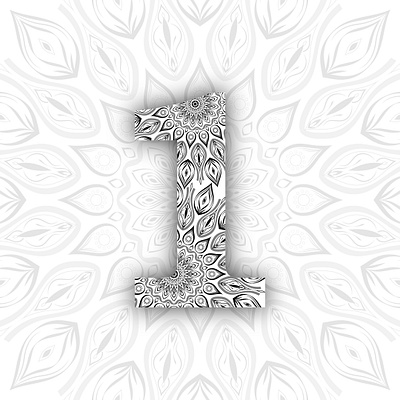 1 - 36 Days of Type 36daysoftype 36daysoftype01 mandala pattern typography