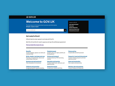 What if gov.uk combined exit with Brexit? animation brexit concept design exit exit campaign fun funny gov.uk ui ui design ux ux design web web design web development website