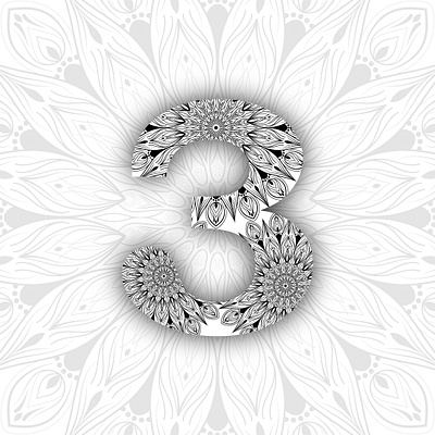 3 - 36 Days of Type 36daysoftype 36daysoftype03 mandala typography