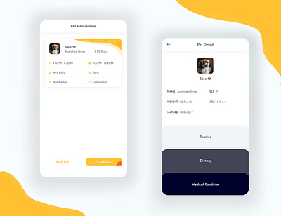 Dog Caring App app concept app design app ui application care design dog flat design love ui ui design ui ux ux