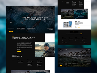 Paul Nicklen Photographer 📸 branding ladingpage onepage paulnicklen photo photographer photography poland portfolio theme typography ui ux web webdesign webdesigner website wordpress