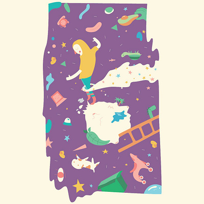 Petit prince childrens illustration creative digitalart illustration vector