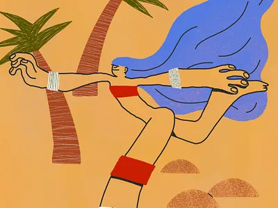 Beach Body advertising illustration brand illustration design editorial illustration illustration procreate vector