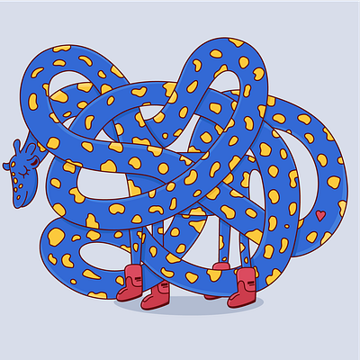 Loooonnnng Giraffe childrens illustration creative digitalart illustration vector