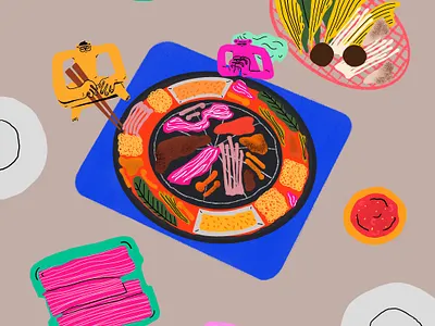 BBQ Time advertising illustration brand illustration character colorful design editorial illustration illustration procreate vector