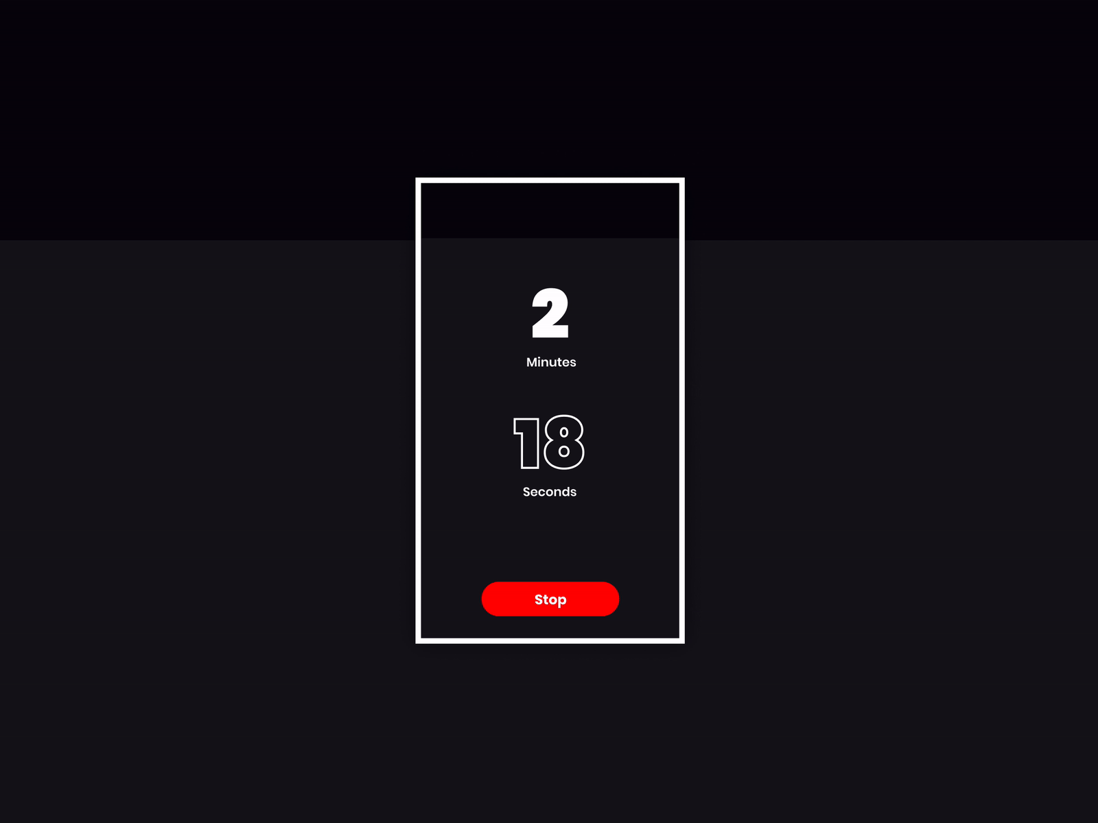 Timer – Countdown Animation animation button countdown interactive outline phone timer ui ux