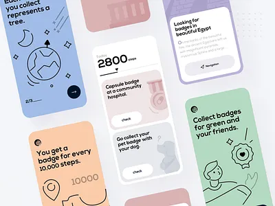 Badge APP 3 app branding design illustration ui ux