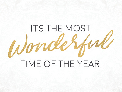 It's the most wonderful time of the year. brand church church branding church design graphic graphic design graphic design holiday holiday card holiday design type
