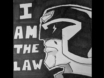 Inktober 20/31 - Tread comics copic dredd illustration ink inktober inktober2019 judge dredd law tread