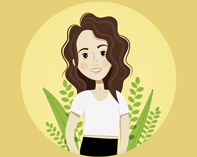 Girl character girl illustration people person self portrait