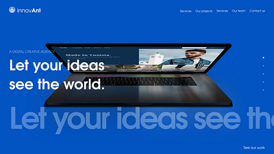 InnovAnt homepage exploration branding design identity logo minimal typography ui ux web website